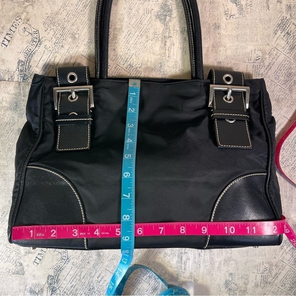 PRADA Nylon Leather Trimmed Tessuto Shouder Bag - Picture 13 of 16